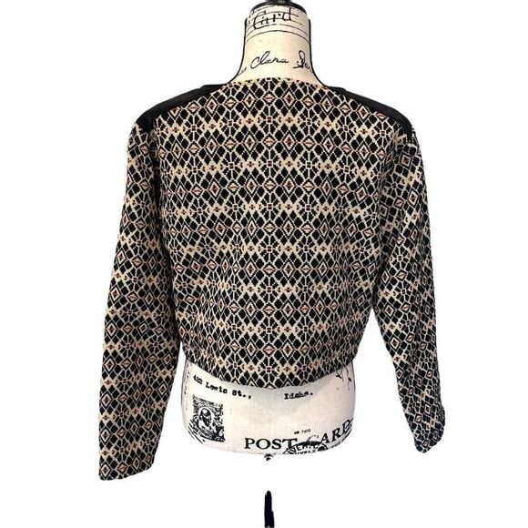 NID D'Abeille Cropped Brocade Tapestry Damask Raised Textured Jacket, Large - Picture 4 of 12